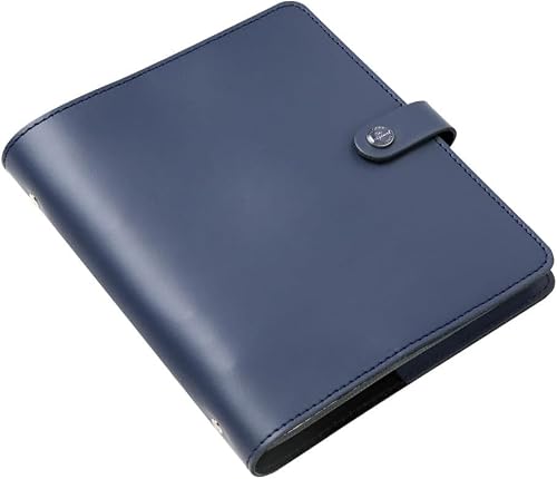 Filofax The Original Organizer, A5 Size, Midnight Blue - Leather, Six Rings, Week-to-View Insert, Multilingual (C022661)