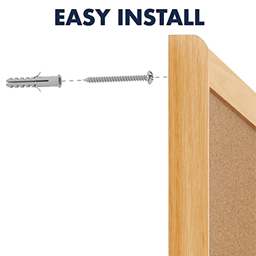 Quartet 305 Classic Cork Bulletin Board 60 x 34 Oak Finish Frame