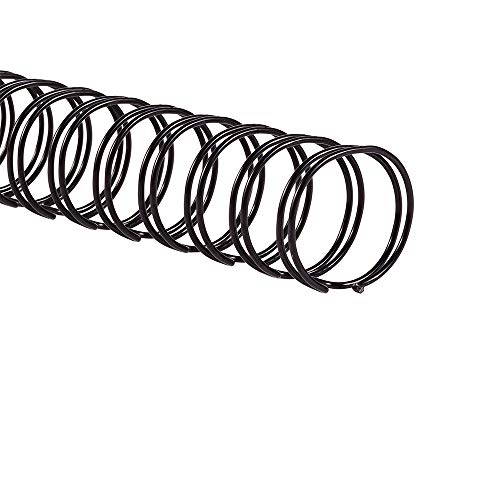 GBC Binding Spines / Spirals / Coils, 7/8" Diamter, 175 sheet Capacity, 2:1 Pitch, WireBind, Black, 100 Pack (9775048)