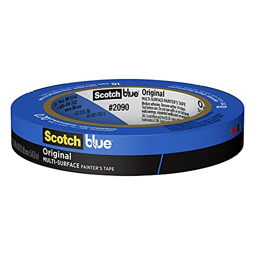2090-18NC Long Mask Blue Masking Tape, 18mm x 55m - Quantity 48