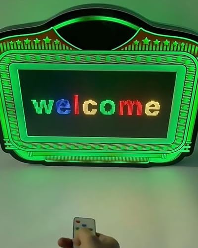 CHHMAELOVE LED Letter Bottle Presenter, Bottle Service Sign VIP, APP Settings, Scroll Play LED Color Display Screen, for Wedding,Birthday Parties, Club VIP Service, Party, Bar etc.