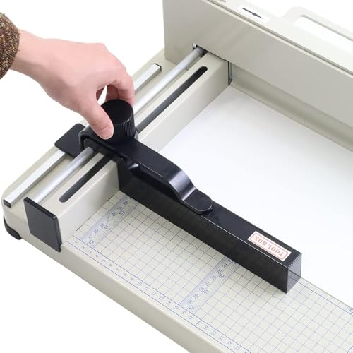Japard A4 Heavy Duty Guillotine Paper Cutter, 12-Inch, Up to 500 Sheets