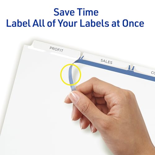 Avery Index Maker Clear Label Dividers, 3-Tab, Unpunched, 25 Sets