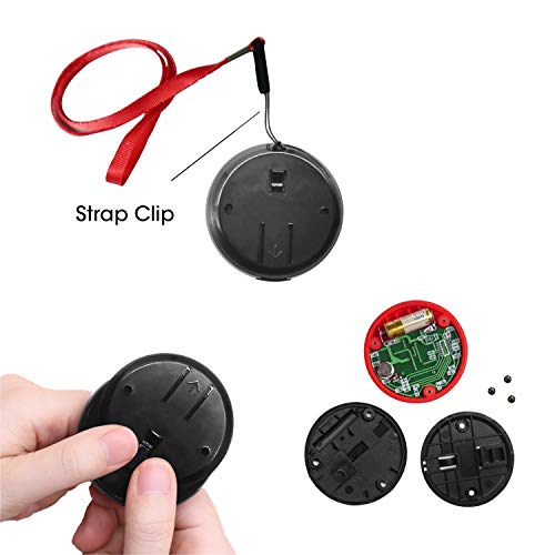 CallToU Wireless Caregiver Pager Smart Call Button Vibration System 500+ ft Nurse Call Bell Alert System for Elderly Monitoring Clinic/Medical Institution/Nursing Home 1 Wrist Receiver 5 SOS Buttons
