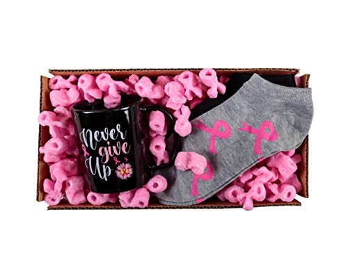 Bubblefast! Brand FunPak Plant Based Biodegradable Packing Peanuts, 1.5 cu ft Bag, Compostable (Pink Ribbons)