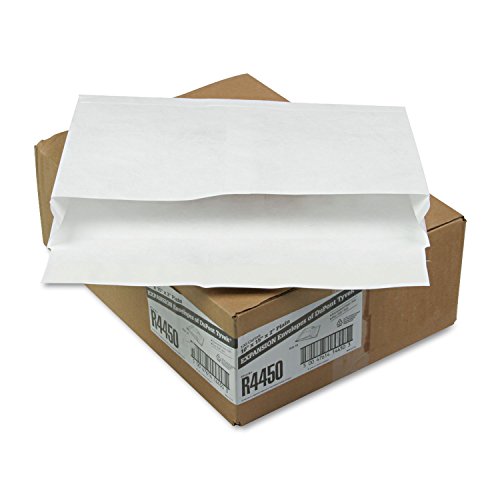 Survivor R4450 Tyvek Open-Side Envelope, Plain, 10-Inch x15-Inch x2-Inch, 100/CT, White