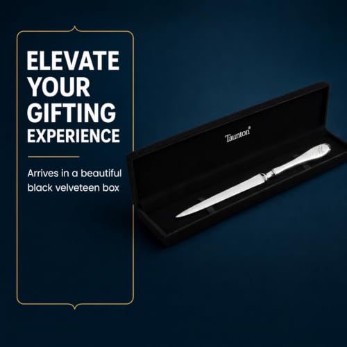 Creative Gifts International Paul Revere Letter Opener | Nickel Plated Finish | 9.25" Long | Beveled Handle | Desk Accessory | Gift Box Included