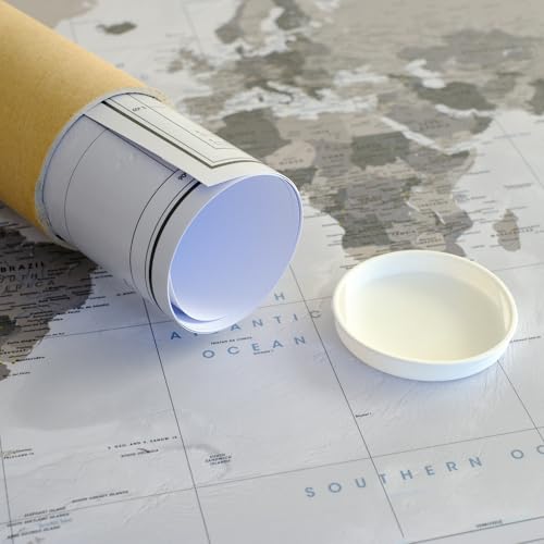World Travel Wall Map Poster | Push Pin Travel Map Print for Travel Tracking (53 x 40)