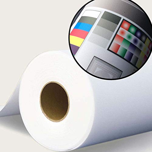 Premium Inkjet Poly-Cotton Art Canvas 36"x40ft Roll Great for Water-Based Dye and Pigment Ink Jet Printing Canvas White Matte Finish