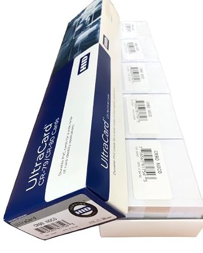 HID UltraCard PVC ID Cards, 500 Pack Blank White CR80 Cards (SKU 081754) – 100% PVC, Printable Photo ID Badge Cards, Gift Cards & Loyalty Cards, Compatible with Direct-to-Card ID Card Printers
