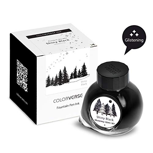 Colorverse Project Ink No.001 - Shiny Black - Glistening (65ml) Fountain Pen Ink