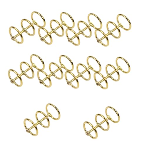 Binder rings 10Pcs Rings Clips, 3 Ring Loose Leaf Binders Book, for Notebook Diary Photo Album Binding