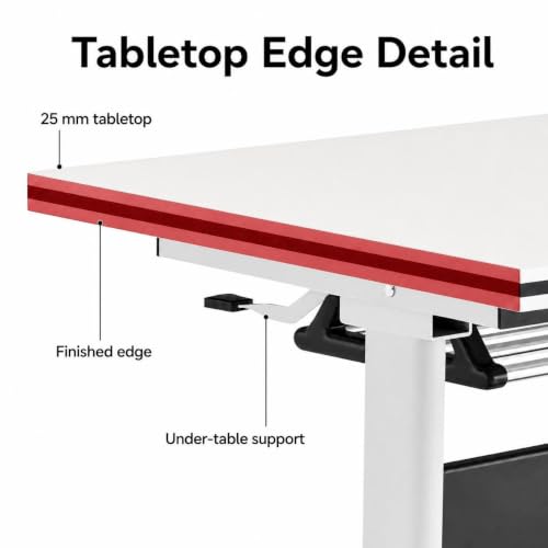 RIXNOMA Folding Conference Table with Wheels, Modular Joinable Meeting Table for Office, Classroom and Seminar Room, Mobile Training with Locking Casters