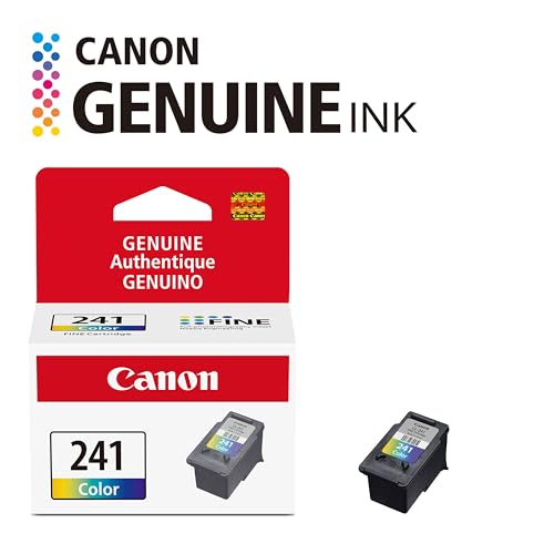 Canon CL-241 Genuine Color Ink Cartridge, Compatible with MG2120/3120/4120, MX512/432/472/372/392/522/532/452, MG2220/3220/4220/3520/3620, TS5120