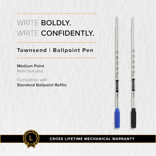 Cross Townsend Limited Edition Ballpoint Pen, Matte Black, Black Ink