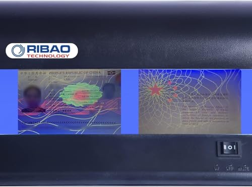 Ribao SLD-16 Bill Detector with UV and Watermark Counterfeit Detection, Money Checker, ID Card/Passport Identification and verification, Business and Office use