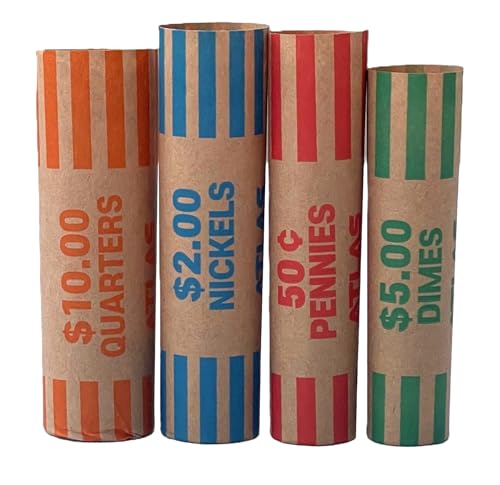 ATLAS Automatic Coin Sorter Includes 16 Preformed Coin Wrappers, AC-1QS