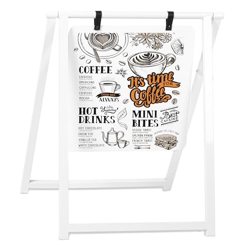 Ilyapa Metal A Frame Sign, Whiteboard Sidewalk Sign - 24x30 in Outdoor