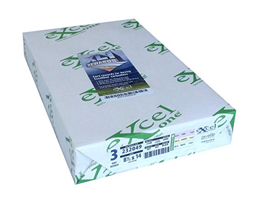 Excel One™ Carbonless 3-Part Reverse Paper (Pink/Canary/White), 8.5" x 14" (232049) - One (1) Ream (167 Sets)