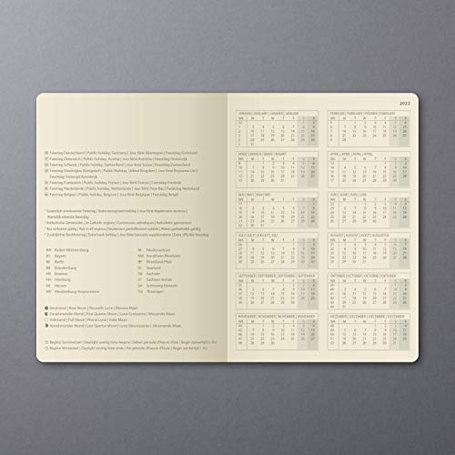 Sigel C2218 Conceptum Weekly Planner 2022-22,5 x 31,5 cm - hardcover - 192 Pages - Black