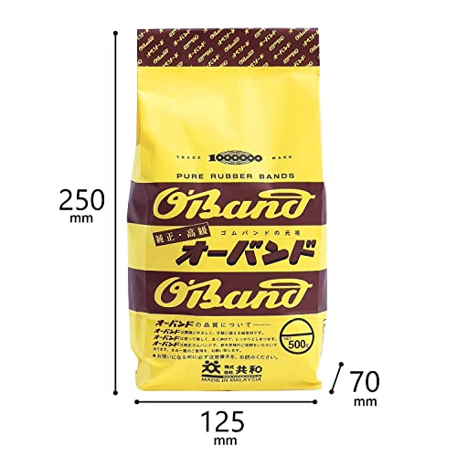 O-Band GC-015 #10 17.6 oz (500 g) Bag, American Color, Rubber Band, Small, Standard Size