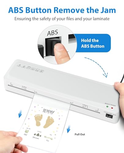 Laminator Machine, Sweleke A3 Laminating Machine with 5 Laminating Sheets, 11x 17 Thermal Lamination Machine for Home, 13 Inch Laminator Machine Hot and Cold for School Office Use