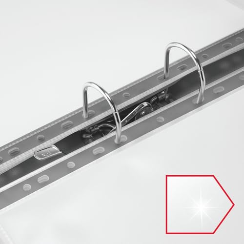 Rexel Copy King A4 Punched Pockets with Green Spine, Glass Clear, Copy Safe, Pack of 100, 12265