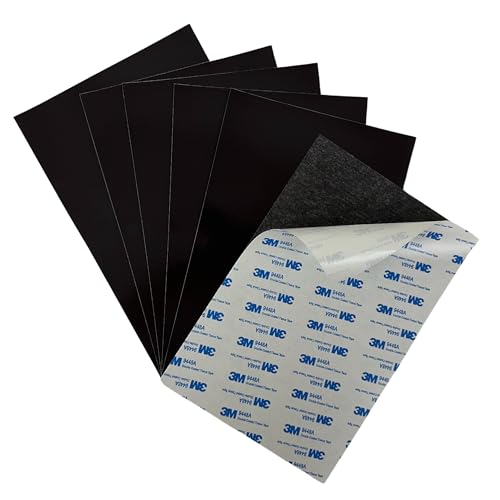 CheckOutStore Flexible Self Adhesive Sticky Magnetic Sheets for Craft, School Classroom Board, Fridge, Photos 20 Mil (6 x 9) (Pack of 100)