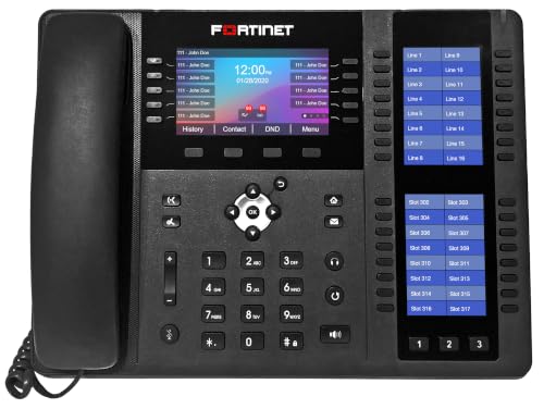 Fortinet FortiFone FON-580B Receptionist VoIP Phone, 106 Keys, Bluetooth