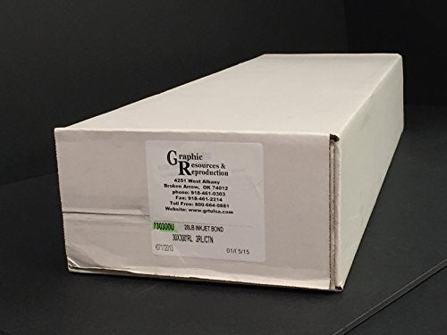 20 lb, 36 x 300, Wide Format Inkjet Paper, 2 Rolls by Dietzgen