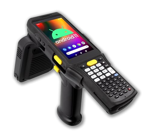 Chainway C61 Wireless Android RFID Scanner, Pistol Grip, Keyboard, Android 11, Google Play, Impinj E710 RFID Reader UHF EPC GEN2, SE4710 2D/1D/QR Barcode Reader for Inventory (Build Your Own)
