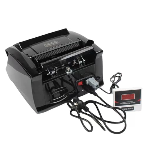 VORNIC Counterfeit Money Detector Machine - Professional Bill Counting Machine with Fake Note Detector, UV Light Ultraviolet Fake Money Detector and Cash Counting Machine for Business