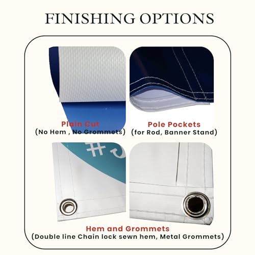 Custom Vinyl Banner, 14oz Premium Coated Vinyl, Full Color, indoor/outdoor Heavy Duty Sign, Design Online or Print Your Design file. 1 Sided (5 X 15 ft (H X W))