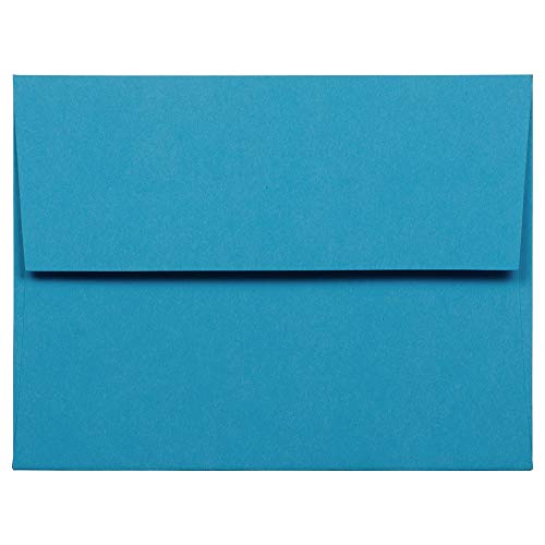 JAM PAPER A2 Colored Invitation Envelopes - 4 3/8 x 5 3/4 - Blue - Bulk 500/Box