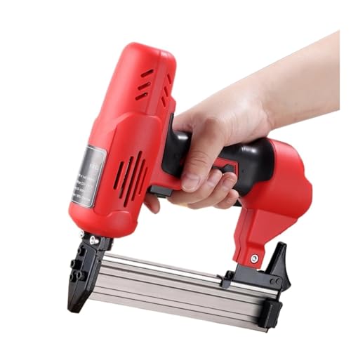 Oil-Free Pneumatic Staple Gun Heavy-Duty Stapler 2600W 220V Electric Nail Gun Portable Wood Frame Stapler Furniture Frame Nailer Woodworking Tools(F30)