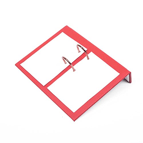 MOOGCO Red Leather Desk Set - Desk Pad - Note Paper Holder -Pen Holder - Leather Coaster -Desk Accessories- Desk Organizer - Office Desk Accessories - Desktop Storage,RED (10PCS-DOUBLETRAY)