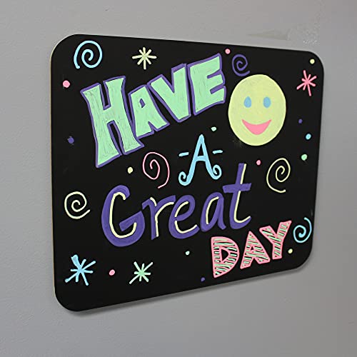 Flipside Products 9.5" x 12" Black Chalkboards, Classroom Set, Student Drawing, Small School Chalkboard, Menu Board, Pack of 12