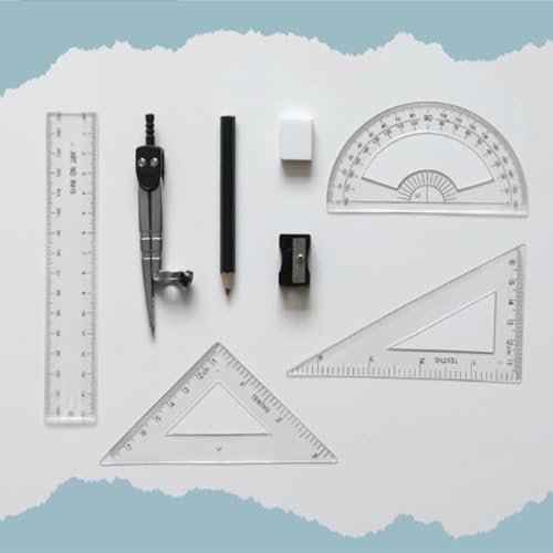 Alloy Compass Multifunctional Stationery Set