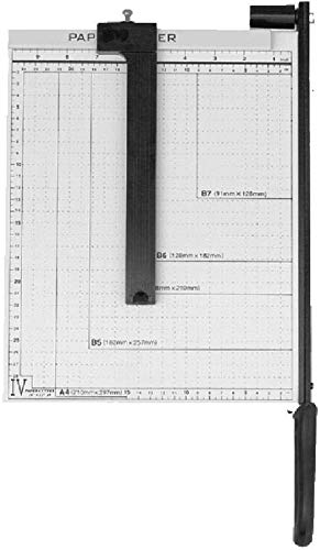 Yesmya Paper Cutter Rotary Trimmer Paper Cutter, A4 Paper Cutter Craft Paper Trimmer with Automatic Security Safeguard and Side Ruler Guillotine Scrapbooking Tool