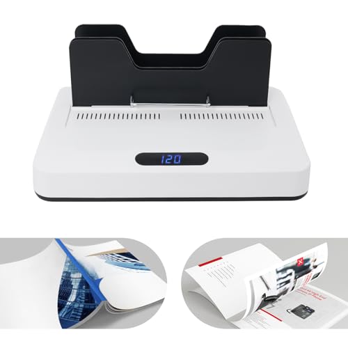 Thermal Binding Machine, Heat Binding Device, No Preheat Time, Digital Touch Panel, Office and Home Projects
