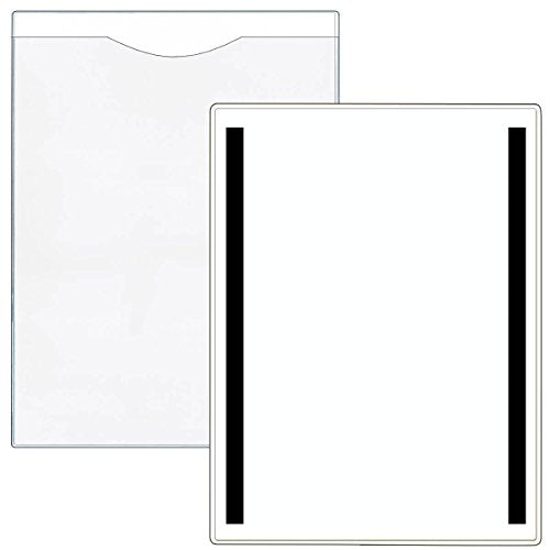 StoreSMART - Plastic File Jackets - Magnetic - White 15-Pack - Open Short Side - FJ85SPQWM-15