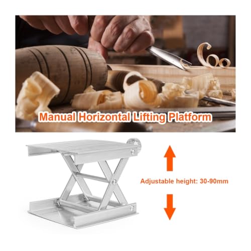 VgtHK Lab Jack Stand Lifter Router Plate Table,Black