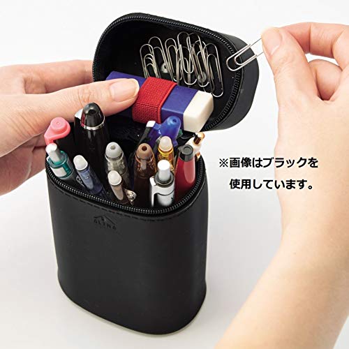 Lihit Lab A7759-22 Pen Case, Magnetic, Olive