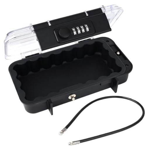 Portable Box for Dorm Beach Hotel Home Safe Box 4 Digit Combination Security Case with Removable Wire Rope Portable Safe