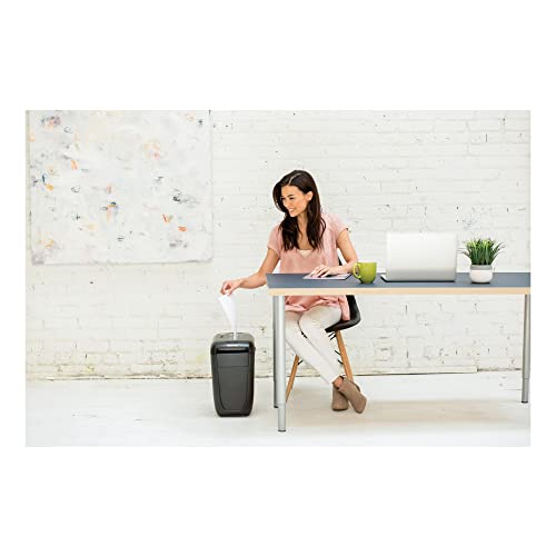 Fellowes 4606001 60Cs 10-Sheet Paper, Credit Card Shredder with Safety Features