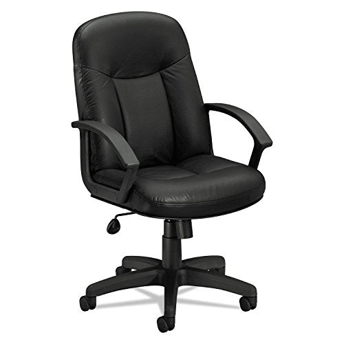 HON Basyx VL601SB11 Leather High-Back Swivel/tilt Chair, Metal, 26 X 33 1/2 X 43 BLK (BSXVL601SB11)