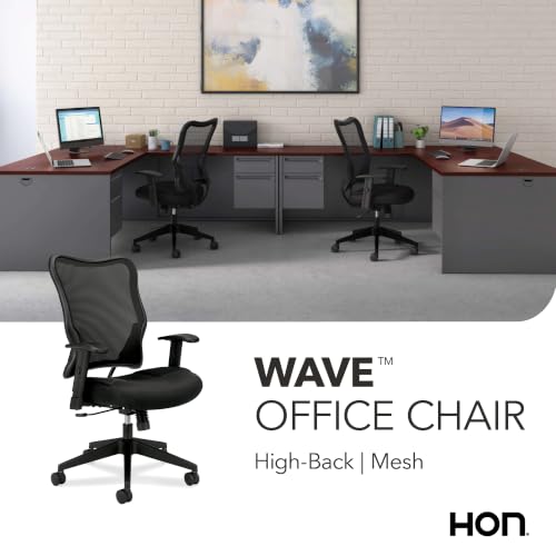 HON Wave Ergonomic Office Chair, Lumbar Support, Desk Chair, Black
