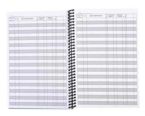 The Superior Register's Premium Check Book Register & Debit Card Ledger Notebook - Checking Account Register, Business Ledger, Cash Log & Expense Tracker - Standard Edition - 4 Pcs, Variety