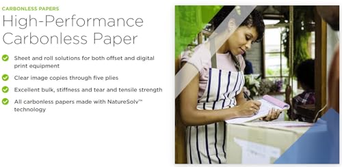 Alliance ExcelOne Carbonless Cut Print & Copy Paper, Letter Size, 92 Brightness, 21 Lb, 2-Part Pink/White (1 Ream)