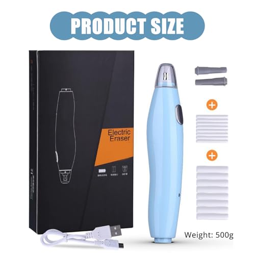 Artist Electric Eraser with 16 Refills Automatic Electric Eraser Portable Pencil Eraser Set for Sketching and Drafting